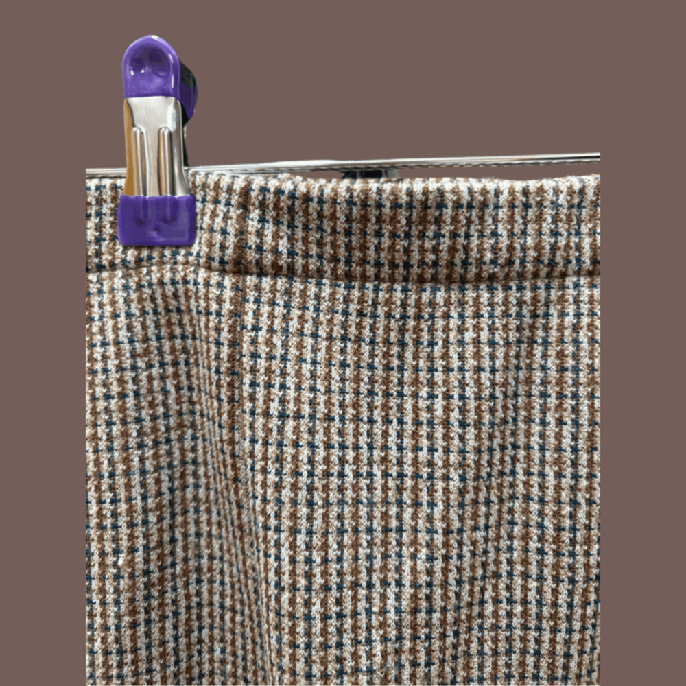 Jantzen Houndstooth Pull-On Pants | Brown | Size L | Vintage - Picture 5 of 5